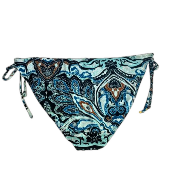 Swim By Cacique Blue Paisley Strapy Bikini Bottoms NWOT Size 24 SKU0832 - Picture 2 of 7